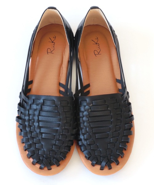 RiiiKa(リーカ)の「メッシュ編み シューズ【RiiiKa/リーカ】(サンダル・レディース・ホワイト/ブラック/ブラウン/グリーン/ベージュ・LL/S/M/L)」の9枚目の写真