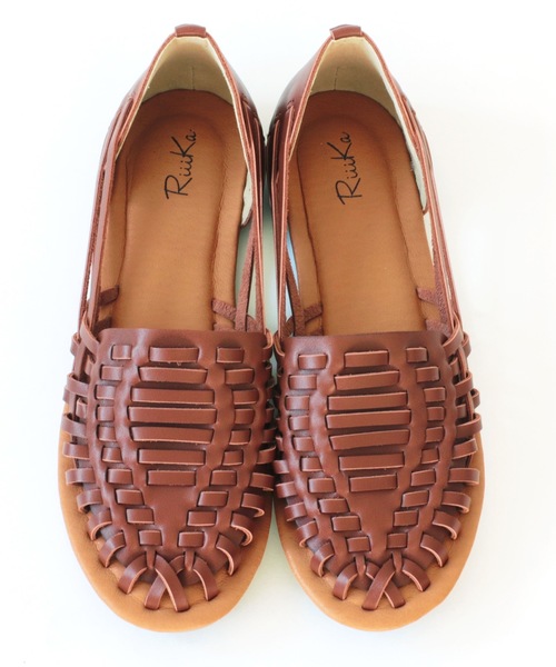 RiiiKa(リーカ)の「メッシュ編み シューズ【RiiiKa/リーカ】(サンダル・レディース・ホワイト/ブラック/ブラウン/グリーン/ベージュ・LL/S/M/L)」の10枚目の写真