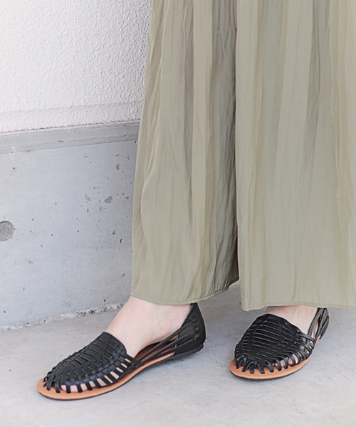 RiiiKa(リーカ)の「メッシュ編み シューズ【RiiiKa/リーカ】(サンダル・レディース・ホワイト/ブラック/ブラウン/グリーン/ベージュ・LL/S/M/L)」の17枚目の写真