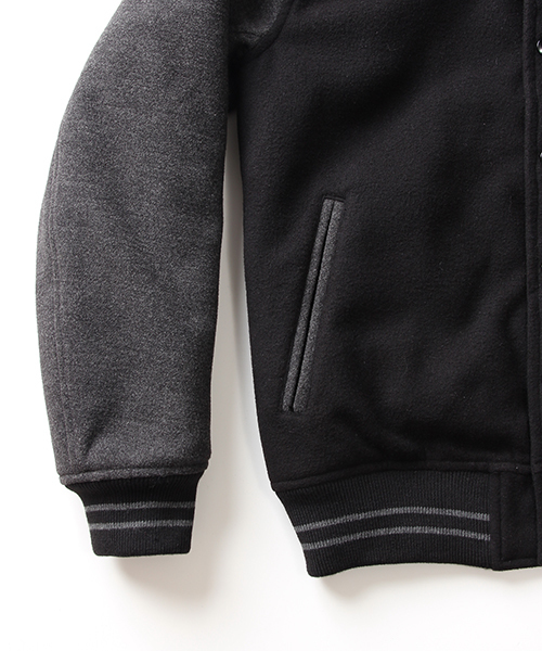 【10/31日まで限定値下げ】 BEAMS スタジャン 黒 BEAMS（ビームス）の「BEAMS / ニット スタジャン（スタジャン）」 - WEAR