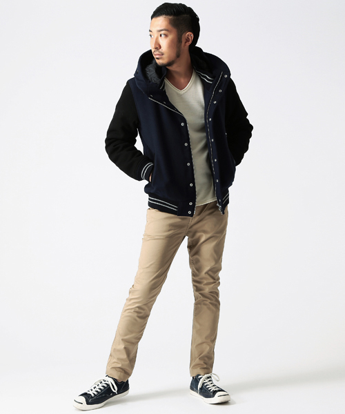 BEAMS（ビームス）の「◎BEAMS / フリース フード レイズドネック スタジャン（スタジャン・メンズ・ブラック/ネイビー/ブラウン系その他・MEDIUM/LARGE/SMALL/X-LARGE）」の5枚目の写真