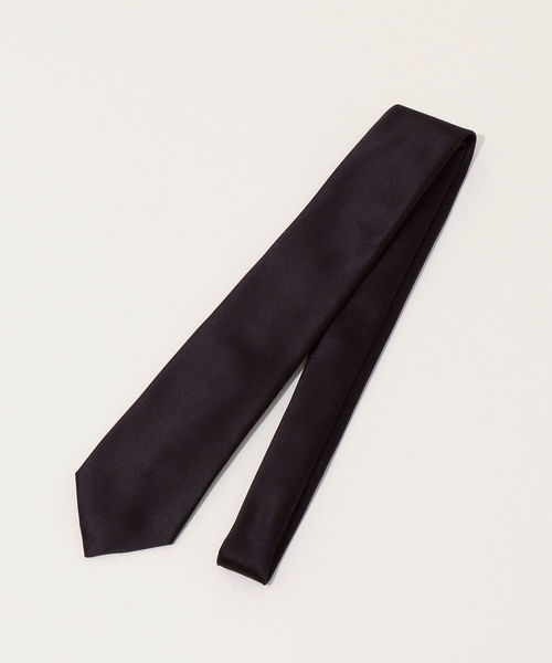 SHIPS any（シップス エニィ）の「SHIPS any: シルク ネクタイ ソリッド（ネクタイ・メンズ・ブラック/ネイビー/シルバー・ONE SIZE）」の2枚目の写真