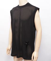 【RICK OWENS】ホワイト クルーネック ノースリーブTシャツ ノースリーブ RICK OWENS(リックオウエンス) トップス(メンズ