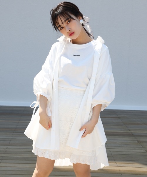 one after another NICE CLAUP（ワンアフターアナザーナイスクラップ）の「バックプリーツシャツ（シャツ/ブラウス・レディース・サックスブルー/ホワイト/ベージュ・FREE）」の2枚目の写真