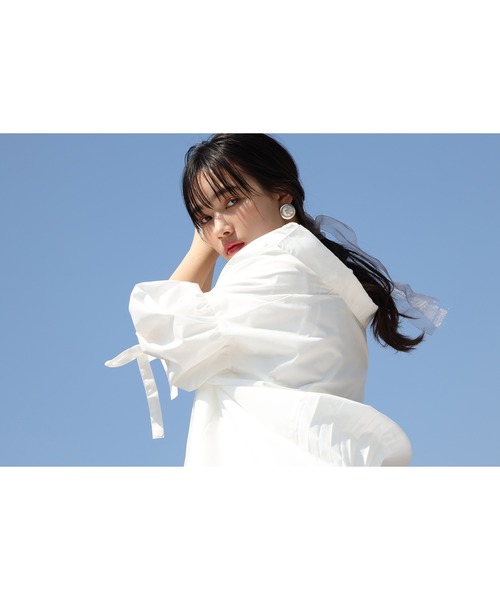 one after another NICE CLAUP（ワンアフターアナザーナイスクラップ）の「バックプリーツシャツ（シャツ/ブラウス・レディース・サックスブルー/ホワイト/ベージュ・FREE）」の17枚目の写真