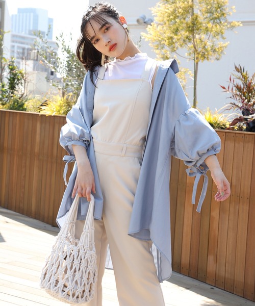 one after another NICE CLAUP（ワンアフターアナザーナイスクラップ）の「バックプリーツシャツ（シャツ/ブラウス・レディース・サックスブルー/ホワイト/ベージュ・FREE）」の18枚目の写真