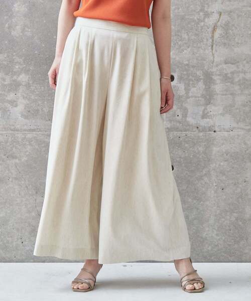 Liesse（リエス）の「ボリュームタックパンツ（その他パンツ・レディース・チャコールグレー/オフホワイト/パープル/キナリ・S/M）」の3枚目の写真