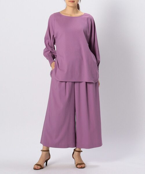 Liesse（リエス）の「ボリュームタックパンツ（その他パンツ・レディース・チャコールグレー/オフホワイト/パープル/キナリ・S/M）」の12枚目の写真