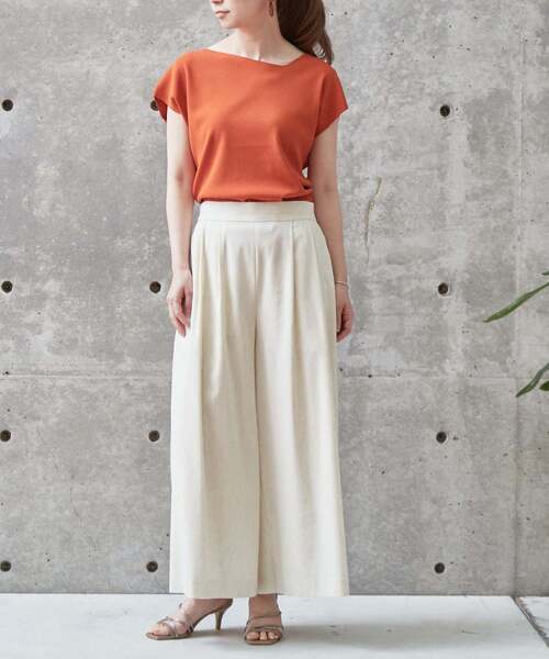 Liesse（リエス）の「ボリュームタックパンツ（その他パンツ・レディース・チャコールグレー/オフホワイト/パープル/キナリ・S/M）」の13枚目の写真