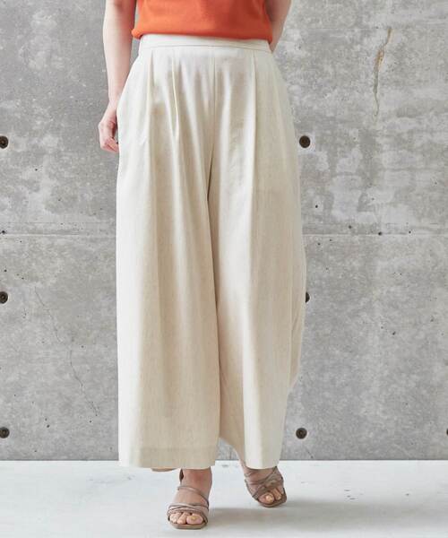 Liesse（リエス）の「ボリュームタックパンツ（その他パンツ・レディース・チャコールグレー/オフホワイト/パープル/キナリ・S/M）」の16枚目の写真