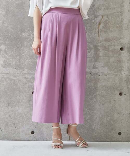 Liesse（リエス）の「ボリュームタックパンツ（その他パンツ・レディース・チャコールグレー/オフホワイト/パープル/キナリ・S/M）」の20枚目の写真