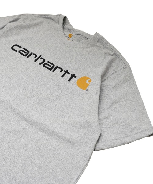 Carhartt(カーハート)の「Carhartt/S/S LOGO T-SHIRT(Tシャツ/カットソー・メンズ・チャコールグレー/ブラック/カーキ/ブルー/グレー・SMALL/MEDIUM/LARGE)」の3枚目の写真