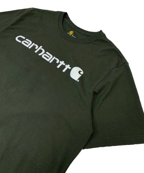 Carhartt(カーハート)の「Carhartt/S/S LOGO T-SHIRT(Tシャツ/カットソー・メンズ・チャコールグレー/ブラック/カーキ/ブルー/グレー・SMALL/MEDIUM/LARGE)」の4枚目の写真