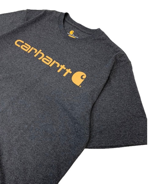 Carhartt(カーハート)の「Carhartt/S/S LOGO T-SHIRT(Tシャツ/カットソー・メンズ・チャコールグレー/ブラック/カーキ/ブルー/グレー・SMALL/MEDIUM/LARGE)」の2枚目の写真