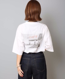 バックフォトプリントＴシャツ サイドスリット 汗染みが目立ちにくい ベストセラー機能性アイテム 「ZERO STAIN（ゼロステイン）」