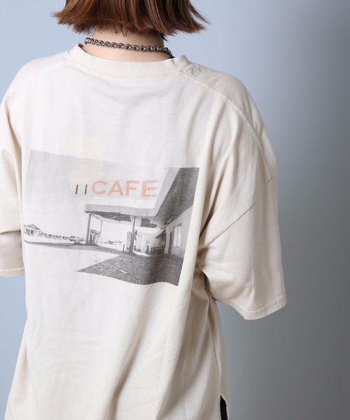 LB/S (エルビーエス)の「バックフォトプリントTシャツ サイドスリット 汗染みが目立ちにくい ベストセラー機能性アイテム 「ZERO STAIN(ゼロステイン)」(Tシャツ/カットソー・レディース・ホワイト/ベージュ/アイボリー・MEDIUM/LARGE)」の15枚目の写真