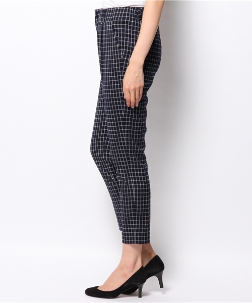 BEAMS LIGHTS Women's（ビームスライツ ウィメンズ）の「BEAMS LIGHTS / サイドゴム チェックパンツ（その他パンツ・レディース・ホワイト/レッド・36/38）」の3枚目の写真