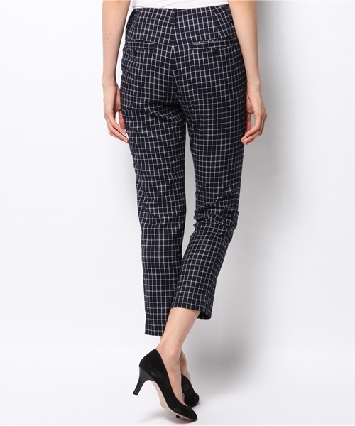 BEAMS LIGHTS Women's（ビームスライツ ウィメンズ）の「BEAMS LIGHTS / サイドゴム チェックパンツ（その他パンツ・レディース・ホワイト/レッド・36/38）」の4枚目の写真