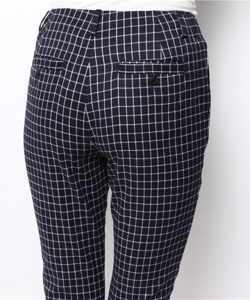 BEAMS LIGHTS Women's（ビームスライツ ウィメンズ）の「BEAMS LIGHTS / サイドゴム チェックパンツ（その他パンツ・レディース・ホワイト/レッド・36/38）」の6枚目の写真