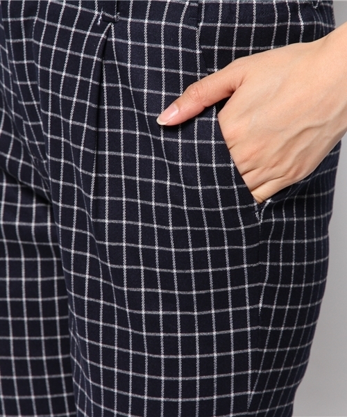 BEAMS LIGHTS Women's（ビームスライツ ウィメンズ）の「BEAMS LIGHTS / サイドゴム チェックパンツ（その他パンツ・レディース・ホワイト/レッド・36/38）」の7枚目の写真