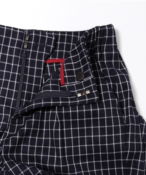 BEAMS LIGHTS Women's（ビームスライツ ウィメンズ）の「BEAMS LIGHTS / サイドゴム チェックパンツ（その他パンツ・レディース・ホワイト/レッド・36/38）」の9枚目の写真