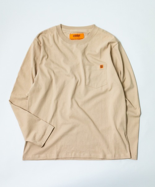 UNIVERSAL OVERALL(ユニバーサルオーバーオール)の「【UNIVERSAL OVERALL】ロングスリーブポケットTシャツ / U933215(Tシャツ/カットソー・メンズ・ホワイト/ブラック/ベージュ/グレー/オレンジ・SMALL/MEDIUM/LARGE)」の4枚目の写真