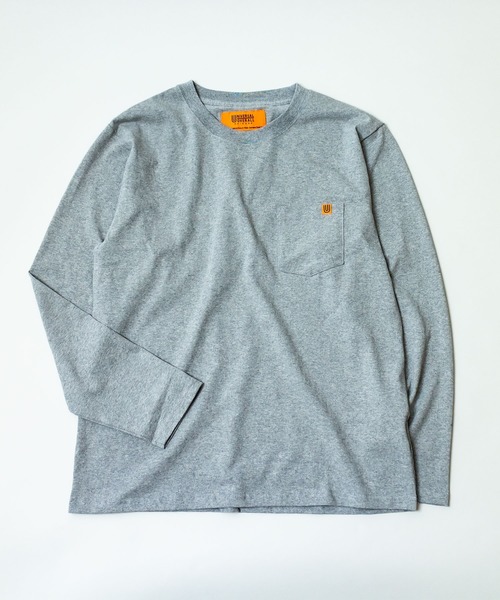 UNIVERSAL OVERALL(ユニバーサルオーバーオール)の「【UNIVERSAL OVERALL】ロングスリーブポケットTシャツ / U933215(Tシャツ/カットソー・メンズ・ホワイト/ブラック/ベージュ/グレー/オレンジ・SMALL/MEDIUM/LARGE)」の3枚目の写真