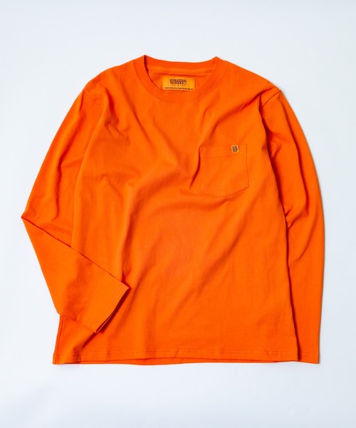 UNIVERSAL OVERALL(ユニバーサルオーバーオール)の「【UNIVERSAL OVERALL】ロングスリーブポケットTシャツ / U933215(Tシャツ/カットソー・メンズ・ホワイト/ブラック/ベージュ/グレー/オレンジ・SMALL/MEDIUM/LARGE)」の5枚目の写真