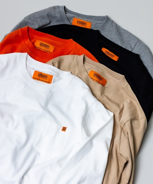 UNIVERSAL OVERALL(ユニバーサルオーバーオール)の「【UNIVERSAL OVERALL】ロングスリーブポケットTシャツ / U933215(Tシャツ/カットソー・メンズ・ホワイト/ブラック/ベージュ/グレー/オレンジ・SMALL/MEDIUM/LARGE)」の15枚目の写真