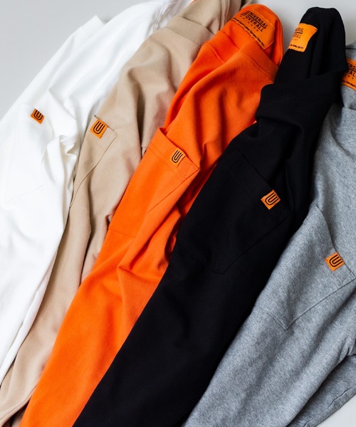 UNIVERSAL OVERALL(ユニバーサルオーバーオール)の「【UNIVERSAL OVERALL】ロングスリーブポケットTシャツ / U933215(Tシャツ/カットソー・メンズ・ホワイト/ブラック/ベージュ/グレー/オレンジ・SMALL/MEDIUM/LARGE)」の14枚目の写真