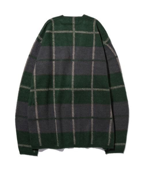 glamb（グラム）の「Check cardigan / チェックカーディガン