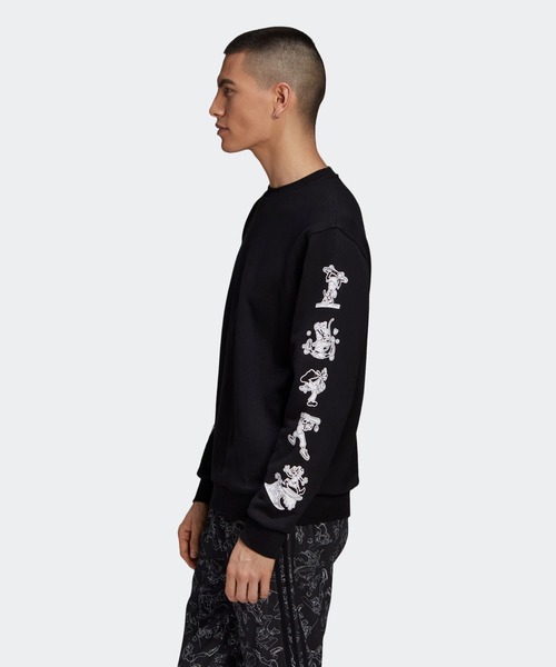 adidas Originals(アディダスオリジナルス)の「adidas Originals/アディダス オリジナルス GOOFY CREW/グーフィー クルー(スウェット・メンズ・ブラック・L/M/S/XL)」の3枚目の写真