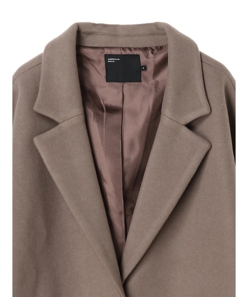 AMERICAN HOLIC(アメリカンホリック)の「ミディ丈ドロップショルダーコクーンコート(その他アウター・レディース・アイボリー/ブラック/ライトグレー/モカ/ライトベージュ/ネイビー・M/L)」の12枚目の写真