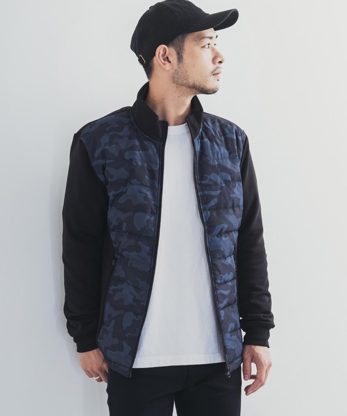 Rocky Monroe(ロッキーモンロー)の「キルティング スタンドネック インナーダウン(ダウンジャケット/コート・メンズ・ブラック/ベージュ/ネイビー/カーキ/カモフラージュ・LL/M/L)」の11枚目の写真