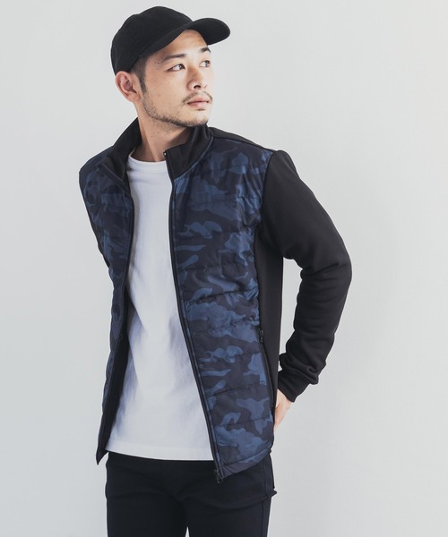Rocky Monroe(ロッキーモンロー)の「キルティング スタンドネック インナーダウン(ダウンジャケット/コート・メンズ・ブラック/ベージュ/ネイビー/カーキ/カモフラージュ・LL/M/L)」の12枚目の写真