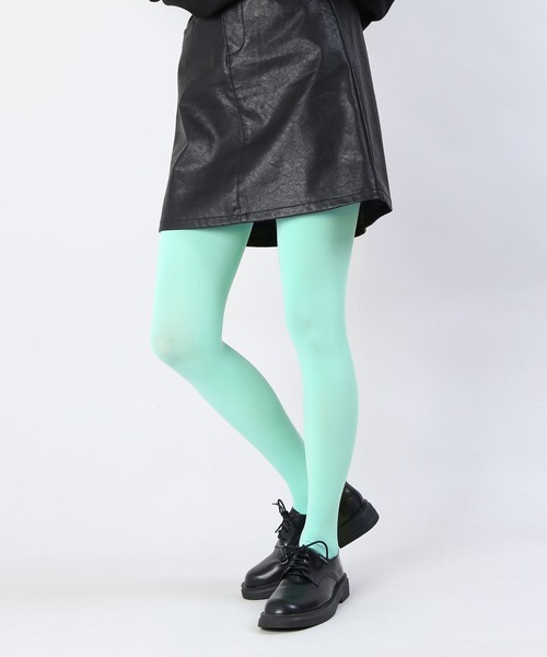 PUNYUS（プニュズ）の「【2枚組】80デニールタイツ（タイツ/ストッキング・レディース・ブラック/ダークグリーン/パープル/ワイン/ピンク/ブルー/ライトパープル/グリーン・2/3）」の4枚目の写真