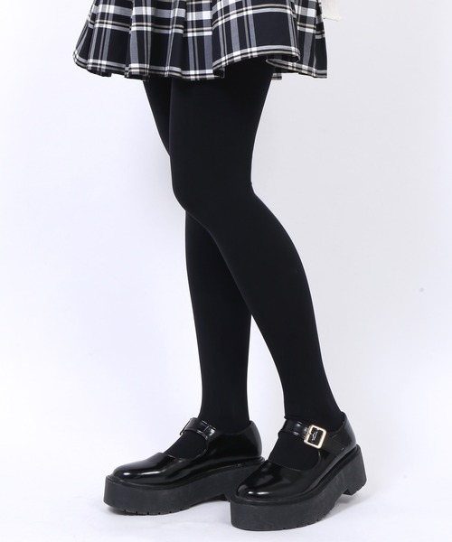 PUNYUS（プニュズ）の「【2枚組】80デニールタイツ（タイツ/ストッキング・レディース・ブラック/ダークグリーン/パープル/ワイン/ピンク/ブルー/ライトパープル/グリーン・2/3）」の14枚目の写真