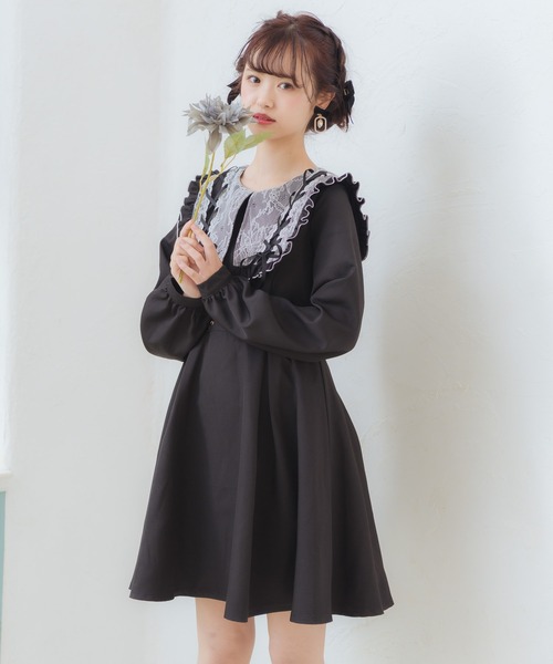 セール ワンピース クロスベルトbig衿ワンピース ワンピース Rojita ロジータ のファッション