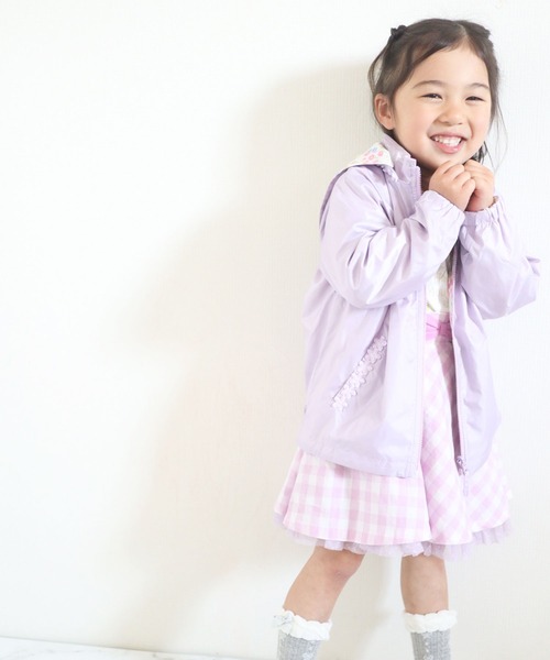 KP(ケーピー)の「お花畑柄リバーシブルウィンドブレーカー(100-130cm)(ナイロンジャケット・キッズ・パープル/ピンク/ブルー系その他・110cm/100cm/120cm/130cm)」の6枚目の写真