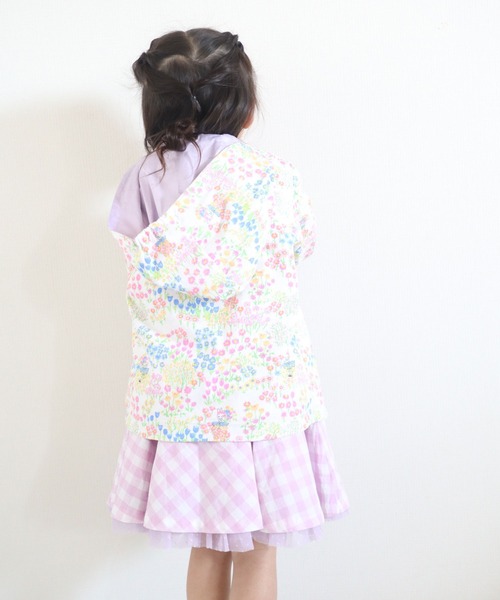 KP(ケーピー)の「お花畑柄リバーシブルウィンドブレーカー(100-130cm)(ナイロンジャケット・キッズ・パープル/ピンク/ブルー系その他・110cm/100cm/120cm/130cm)」の9枚目の写真