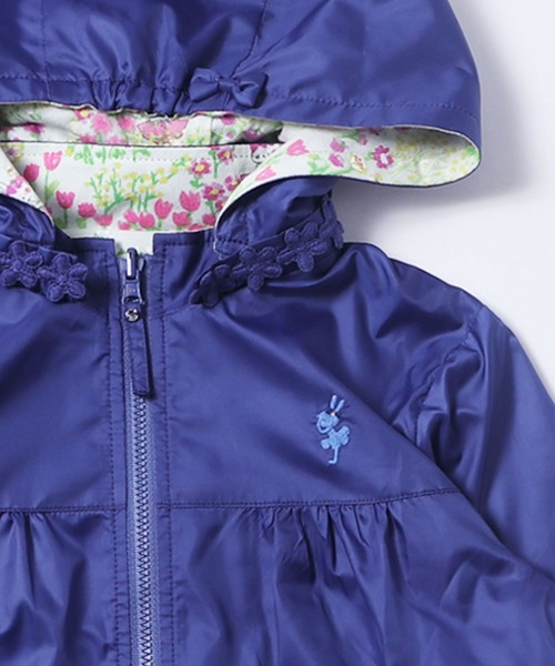 M's Gracy ナイロン切り替えレース 花柄ブルゾンジャケット　パーカー 二子玉) sacai サカイ 20SW レースMA-1ブルゾン レイヤード