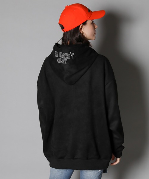 GALLIS ADDICTION（ガリスアディクション）の「GA LIGHT SUEDE PHOTO＆LOGO PARKER / ライト スウェード フォト＆ロゴ パーカー（パーカー・メンズ・ライトグレー/ブラック/ベージュ・M/L）」の8枚目の写真