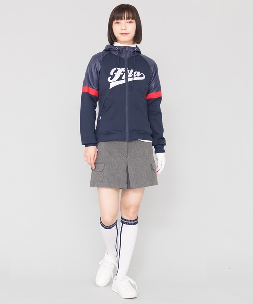 FILA(フィラ)の「【FILA GOLF/フィラゴルフ】裏起毛 ジャージ素材 パーカー/撥水加工(パーカー・レディース・グレー/ネイビー/ブラック・LL/L/M)」の18枚目の写真