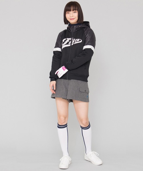 FILA(フィラ)の「【FILA GOLF/フィラゴルフ】裏起毛 ジャージ素材 パーカー/撥水加工(パーカー・レディース・グレー/ネイビー/ブラック・LL/L/M)」の12枚目の写真