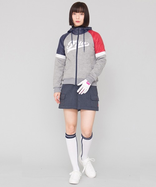 FILA(フィラ)の「【FILA GOLF/フィラゴルフ】裏起毛 ジャージ素材 パーカー/撥水加工(パーカー・レディース・グレー/ネイビー/ブラック・LL/L/M)」の15枚目の写真