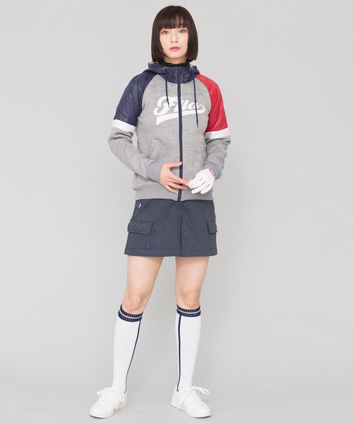 FILA(フィラ)の「【FILA GOLF/フィラゴルフ】裏起毛 ジャージ素材 パーカー/撥水加工(パーカー・レディース・グレー/ネイビー/ブラック・LL/L/M)」の5枚目の写真