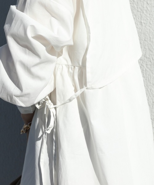 ap retro（アプレトロ）の「ベストレイヤー風シャツワンピース【ZOZOTOWN限定商品】（シャツワンピース・レディース・ブラック/オフホワイト/グレイッシュベージュ・FREE）」の13枚目の写真