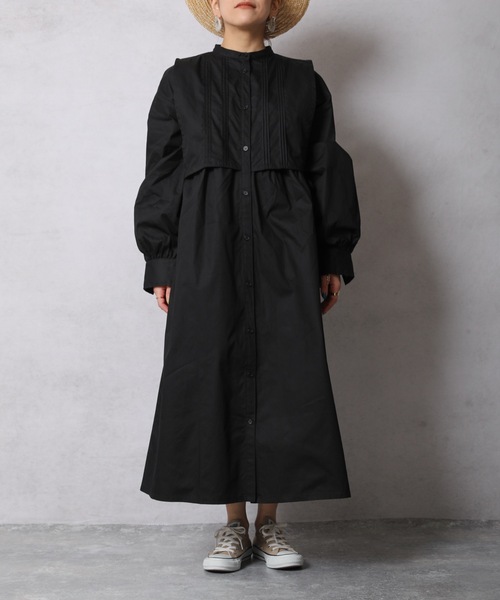 ap retro（アプレトロ）の「ベストレイヤー風シャツワンピース【ZOZOTOWN限定商品】（シャツワンピース・レディース・ブラック/オフホワイト/グレイッシュベージュ・FREE）」の16枚目の写真