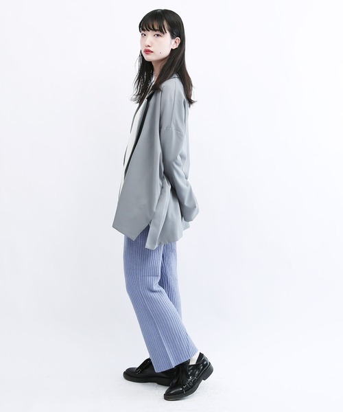 Lulu & Arnie(るるあんどあーにー)の「リブニット フレアパンツ(その他パンツ・レディース・ホワイト/カーキ/ブルー/モカ・FREE)」の10枚目の写真