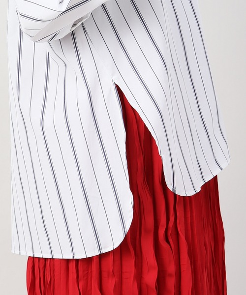 MIHARAYASUHIRO（ミハラヤスヒロ）の「【MIHARA YASUHIRO/ミハラヤスヒロ】 twist stripe shirts（シャツ/ブラウス・レディース・ホワイト・SMALL/MEDIUM）」の9枚目の写真